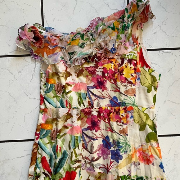 Anthropologie NWT Mandira Wirk off the shoulder asymmetrical floral dress - Picture 10 of 10